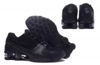 nike leather shox nz prm qs tout noir